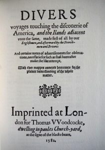 Richard Hakluyt’s Divers Voyages (1582)